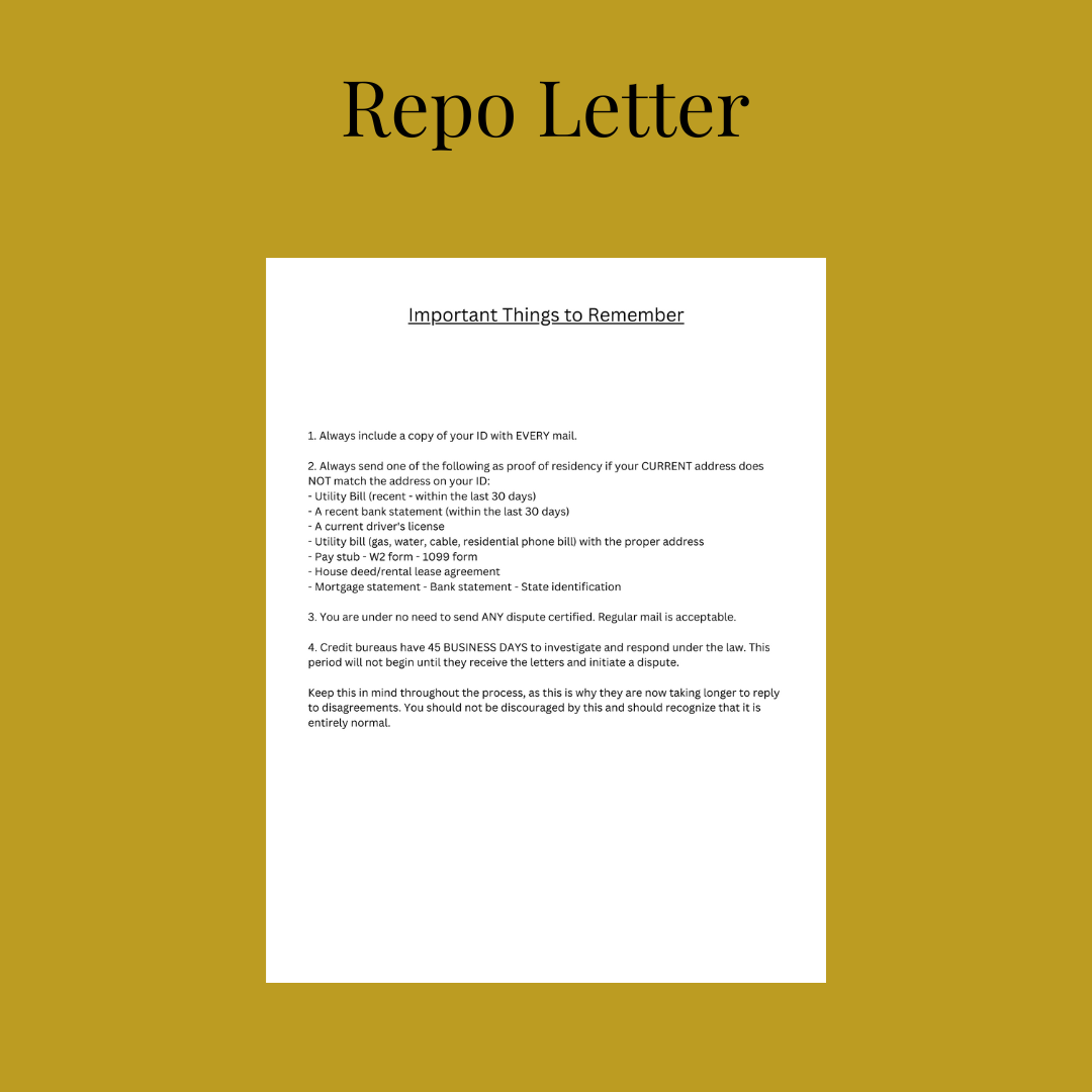 Repo Letter