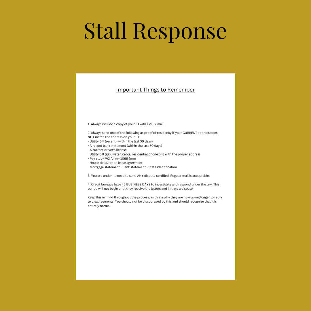 Stall Response